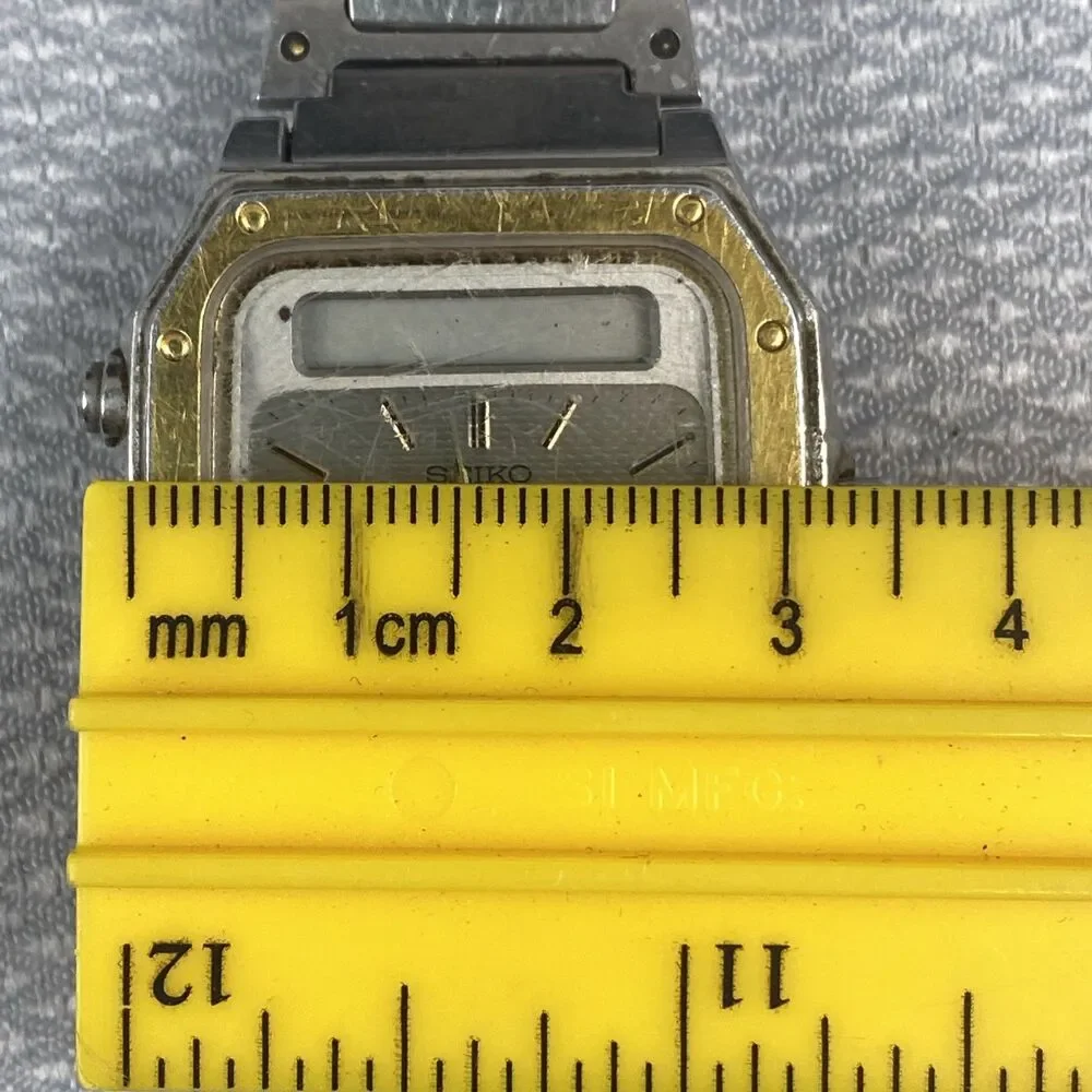 vintage Seiko Sports 100 Alarm watch H557-5179 Original Tag and band parts AS/IS